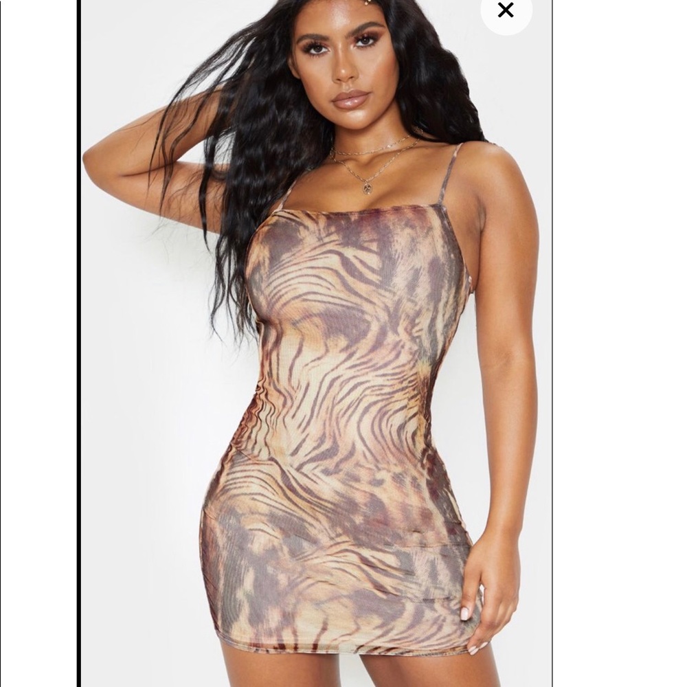 tiger print dress